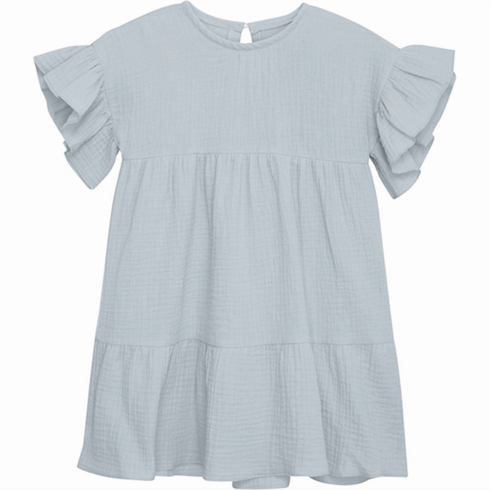 Inner Smile High-Neck Huttelihut Muslin Celestial Blue Dress