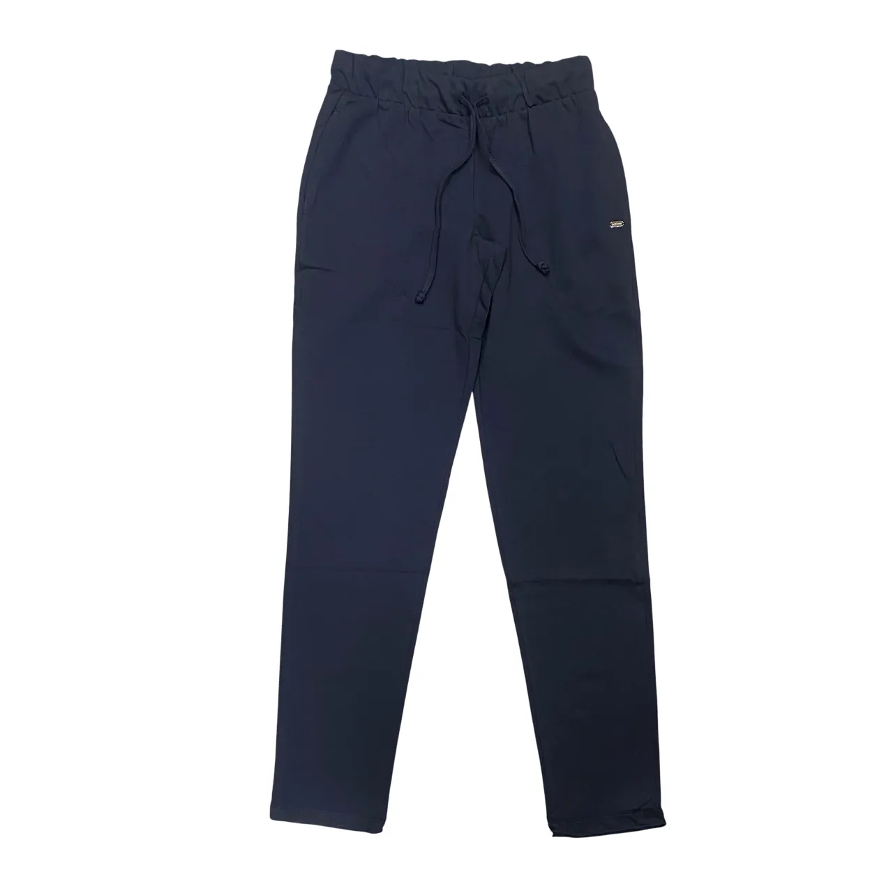 Hangar93 pantalone sportivo da donna in felpina leggera z622D BLU01 blu MultiPocket System