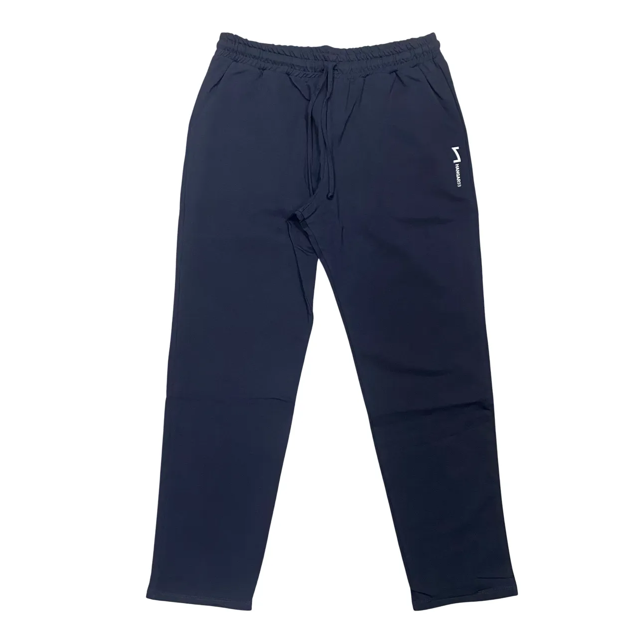ReinforcedPockets Hangar93 pantalone sportivo da uomo largo al fondo in cotne jersey z225U BLU01 blu