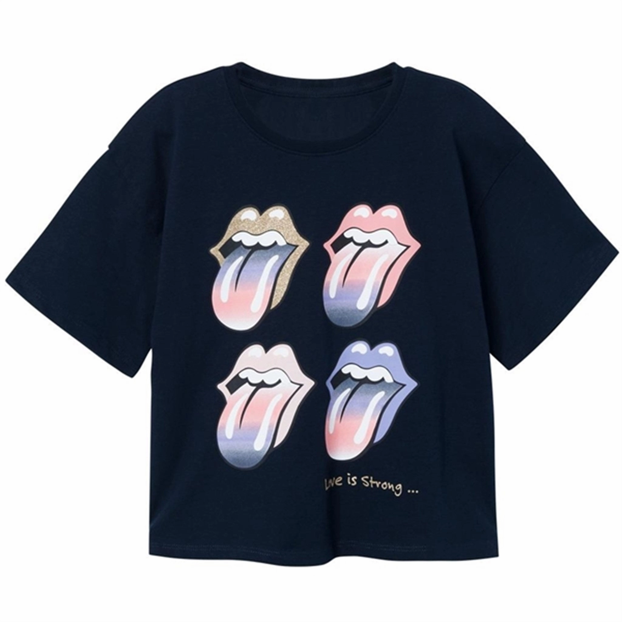 Sporty Top Soft and Light Name it Dark Sapphire Narina Rolling Stones T-Shirt Noos