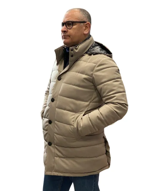 Happer Giaccone Uomo 10713 1489 36 beige Statement Piece