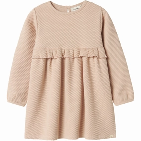 Lil'Atelier Cameo Rose Nmfnoella Ls Dress Lil Sleek Fit