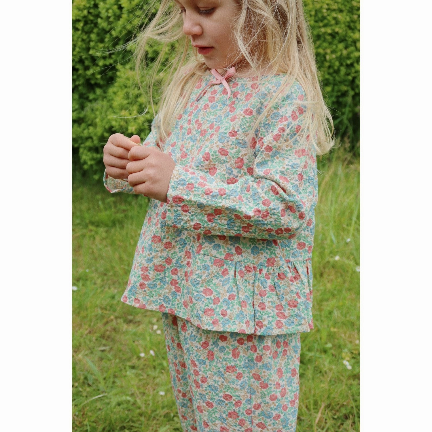 Party Ready Sustainable Manufacturing Process Konges Sl?jd Fiola Elin Bow Blouse Gots