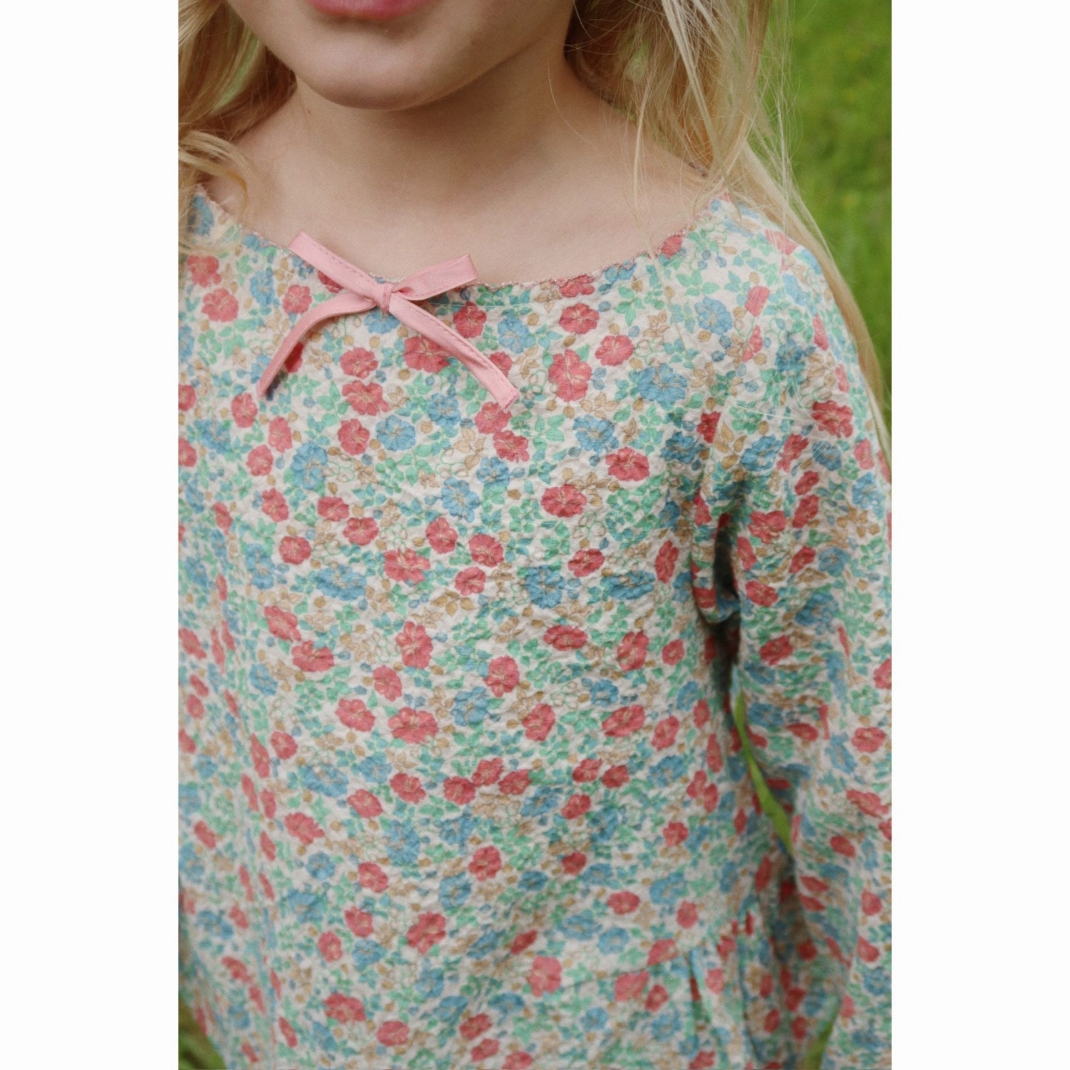 Non-irritating Sustainable fashion Konges Sl?jd Fiola Elin Bow Blouse Gots