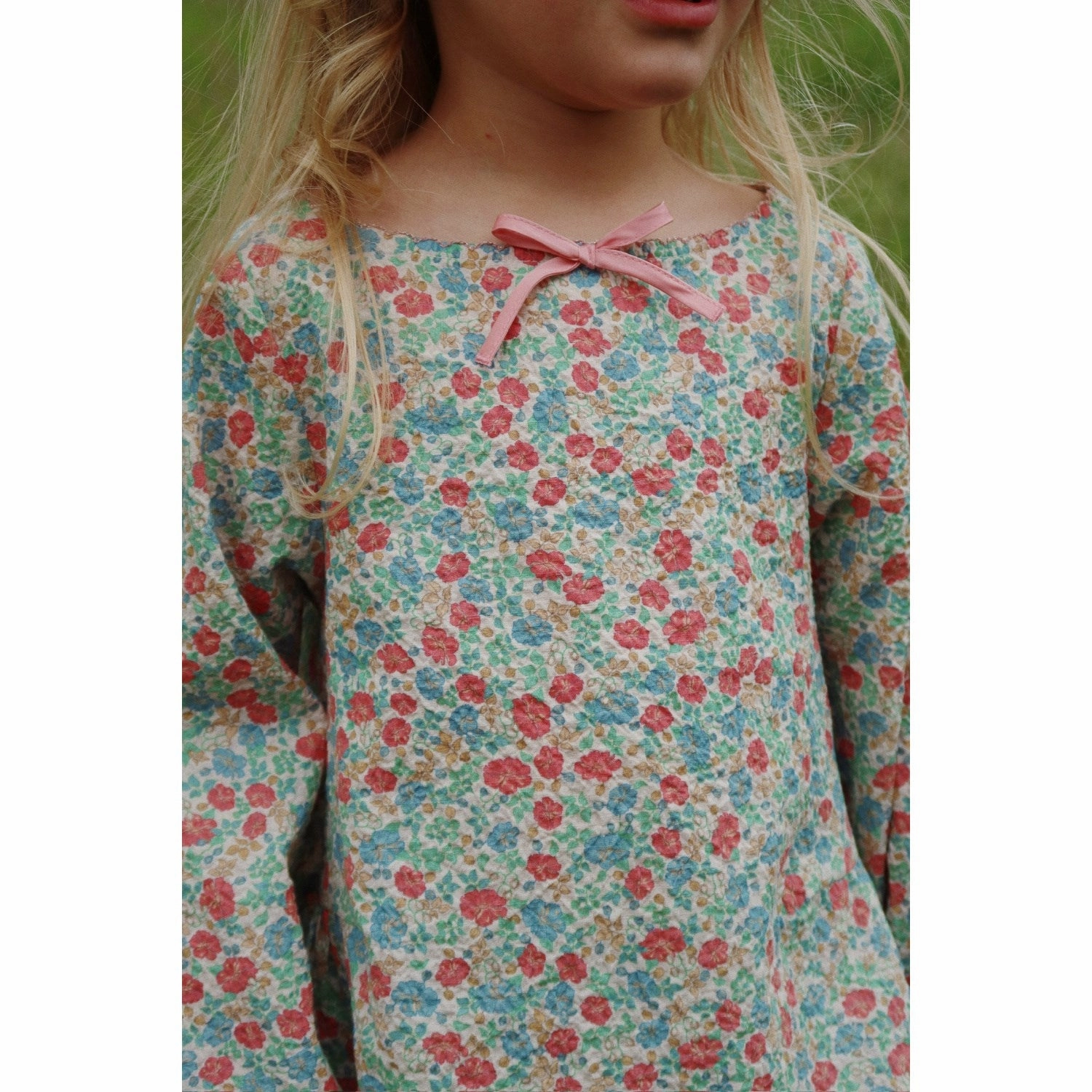 Inner Layer Country Charm Konges Sl?jd Fiola Elin Bow Blouse Gots