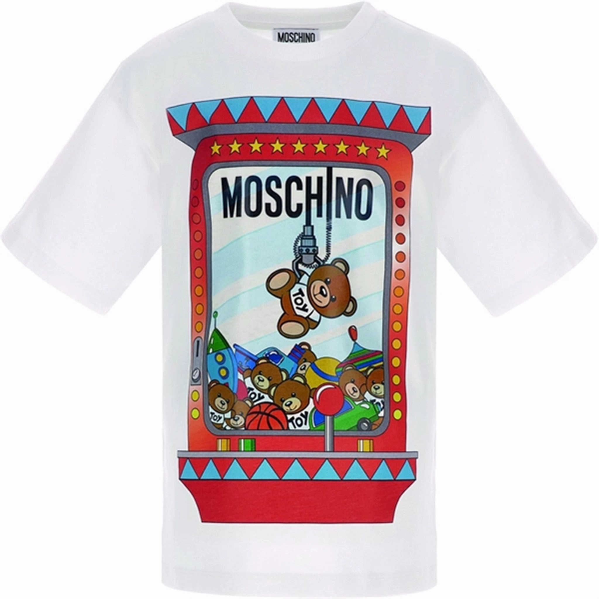 Moschino Optical White T-Shirt Maxi WrinkleFreeFabric semi-formal style