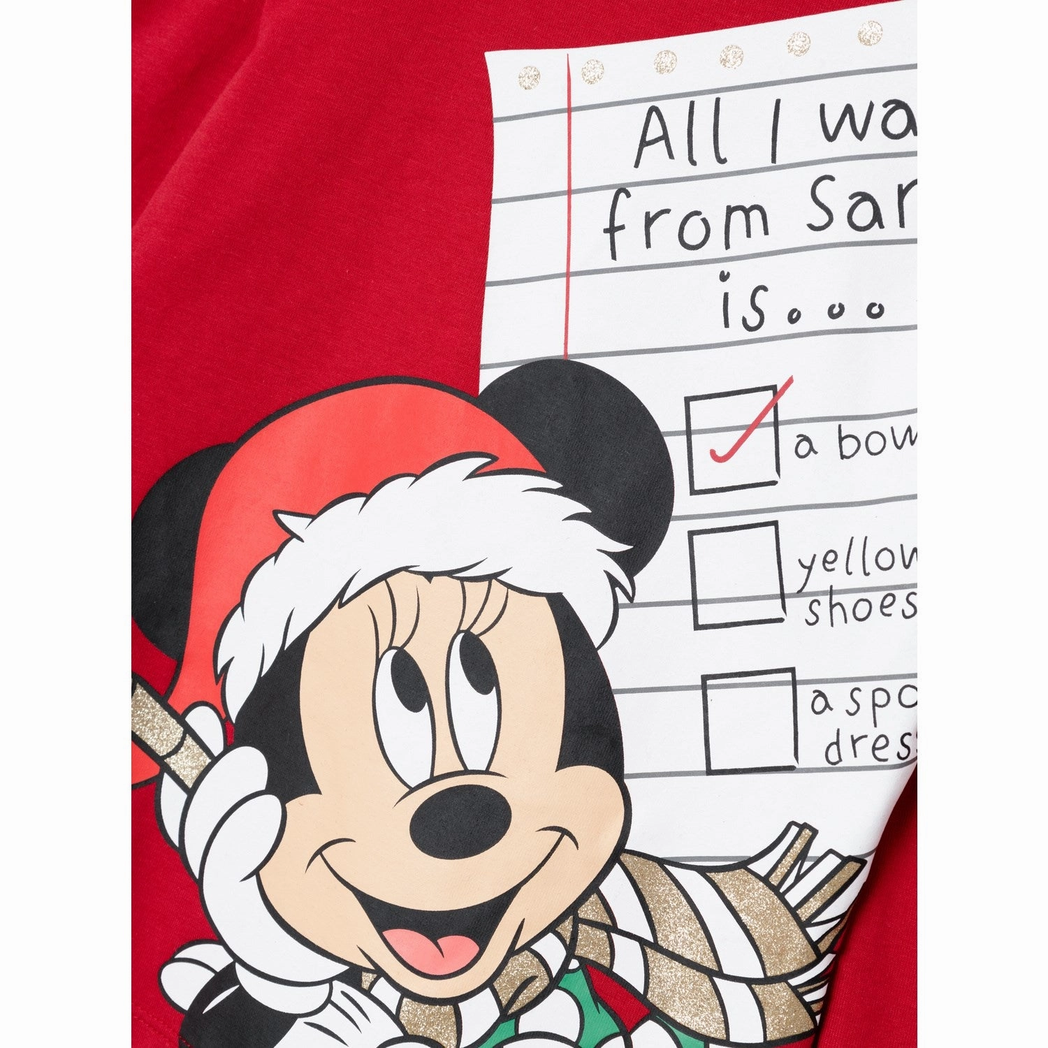 Plus size option Name It Jester Red Sille Minnie Mouse Blouse