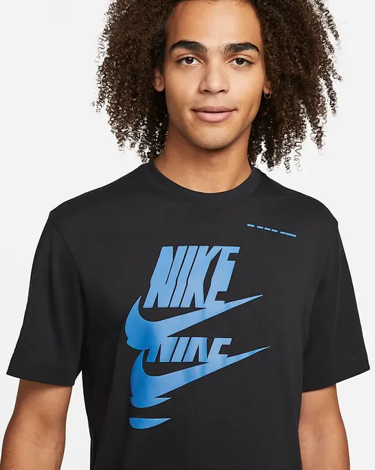 Easy Wear Option Non Irritating Collar Nike T-shirt Sportwear Essentials DM6377 010 black