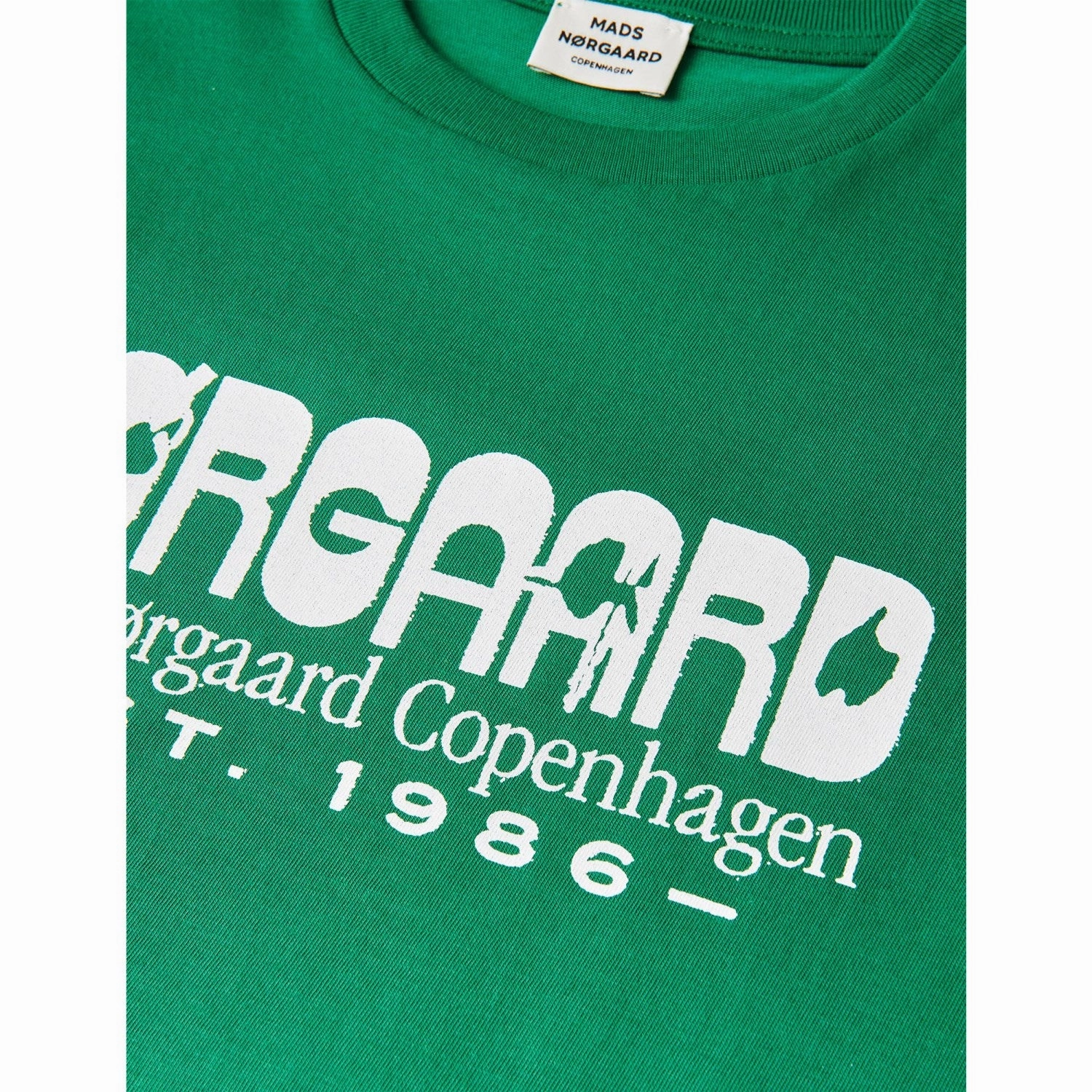 FadeResistant Relaxed Torso Fit Mads N?rgaard Verdant Green Printed Tee Thorlino Tee