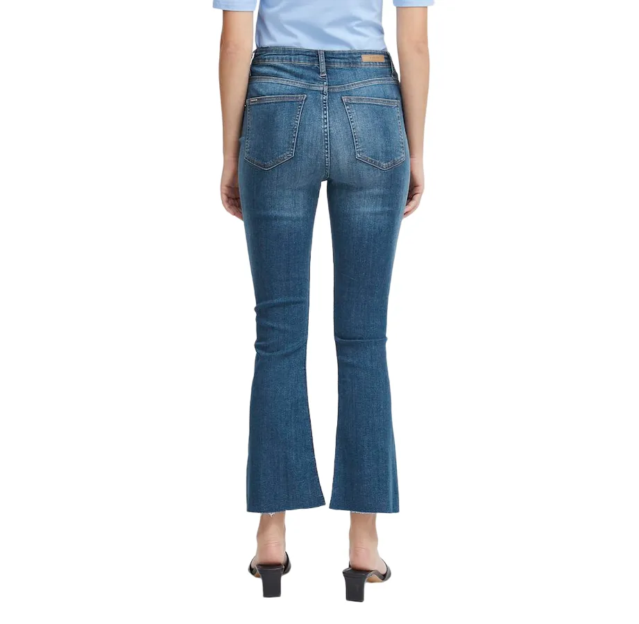 Stylish Comfort b.young pantalone jeans da donna svasati LOLA LUNI 20814291 200461 blu medio