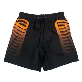 Abrasion resistant Propaganda costume Boxer da uomo Ribs Swimtruk 625 nero arancio