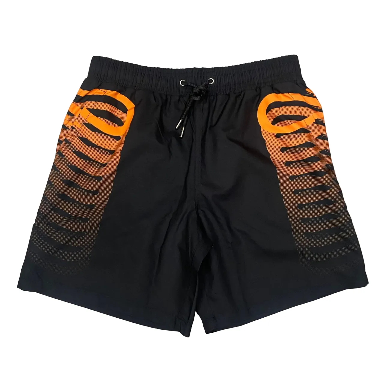 Abrasion resistant Propaganda costume Boxer da uomo Ribs Swimtruk 625 nero arancio