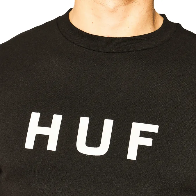 Essential Layer HUF maglietta manica corta da uomo  OG LOGO TS00508 nero