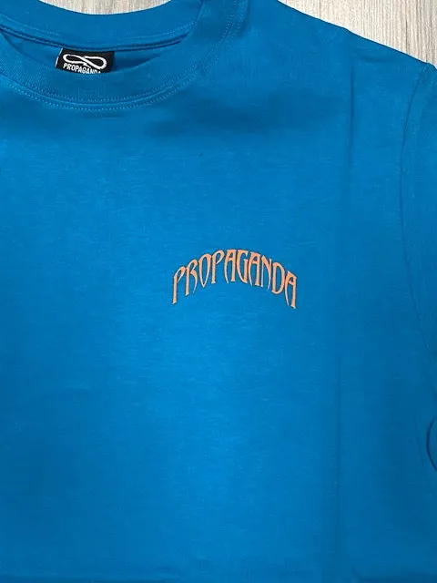 Antibacterial Treatment Low Impact Manufacturing Propaganda T-shirt Grizzly 117 59 turchese