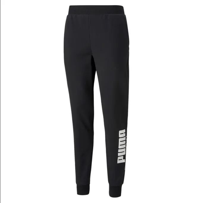 pilling resistant Puma Power Logo Sweat Pants FL cl 589414 01 black
