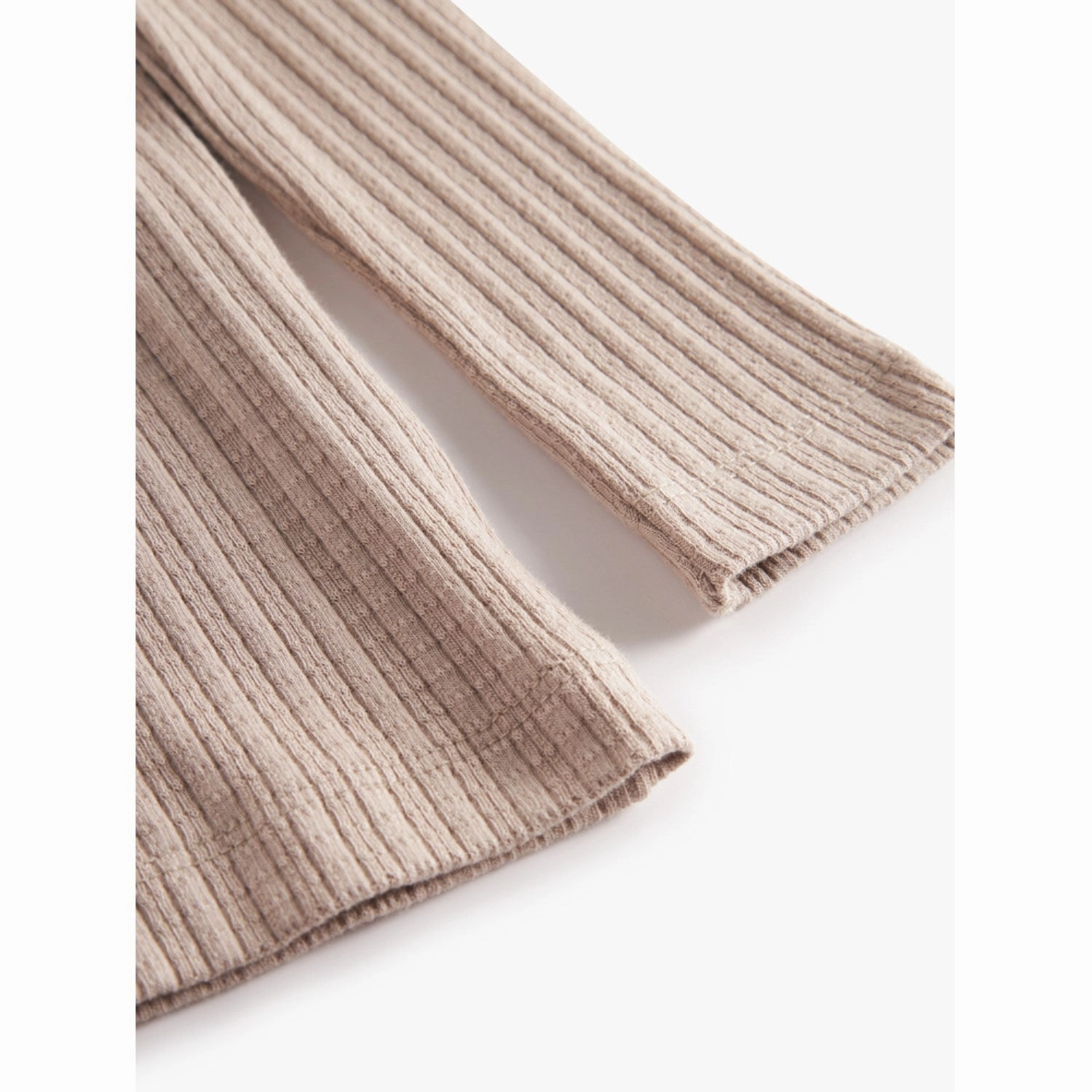 Anti Static Fabric Sustainable Choice MarMar Modal Pointelle Rib Soft Beige Tamra Blouse