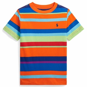 Loose fitting comfort Polo Ralph Lauren T-Shirt Sailing Orange Multi