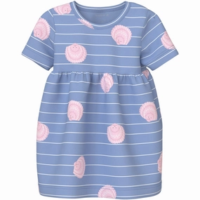 Name It Serenity Seashells Vandora Dress Soft Contour Button-Cuff