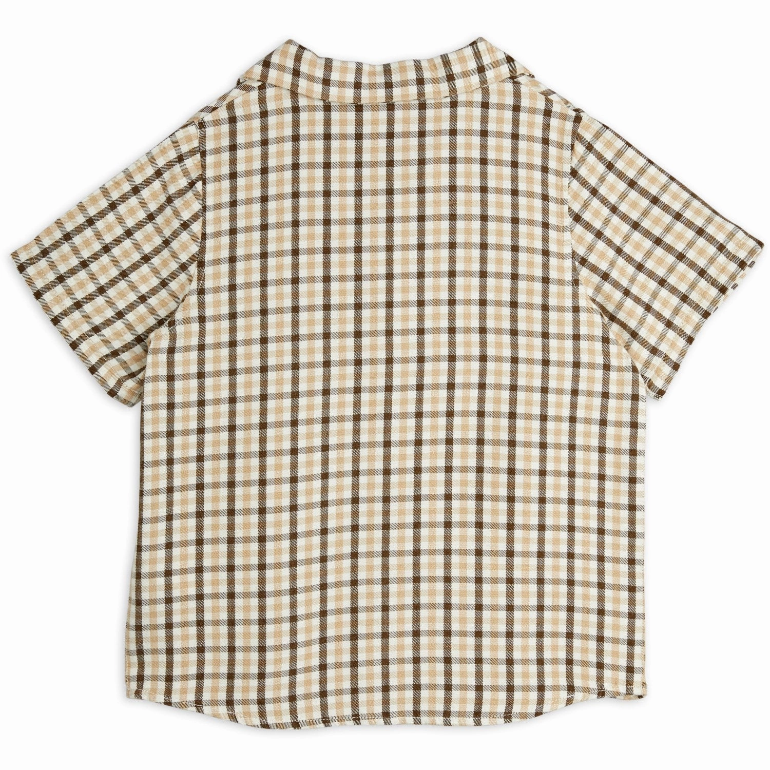 Mini Rodini Beige Gingham Woven Shirt Night Out Everyday Wear