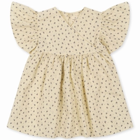 Chic Mom Clasp-Closure Konges Sl?jd Point Bleu Bitsy Wrap Dress