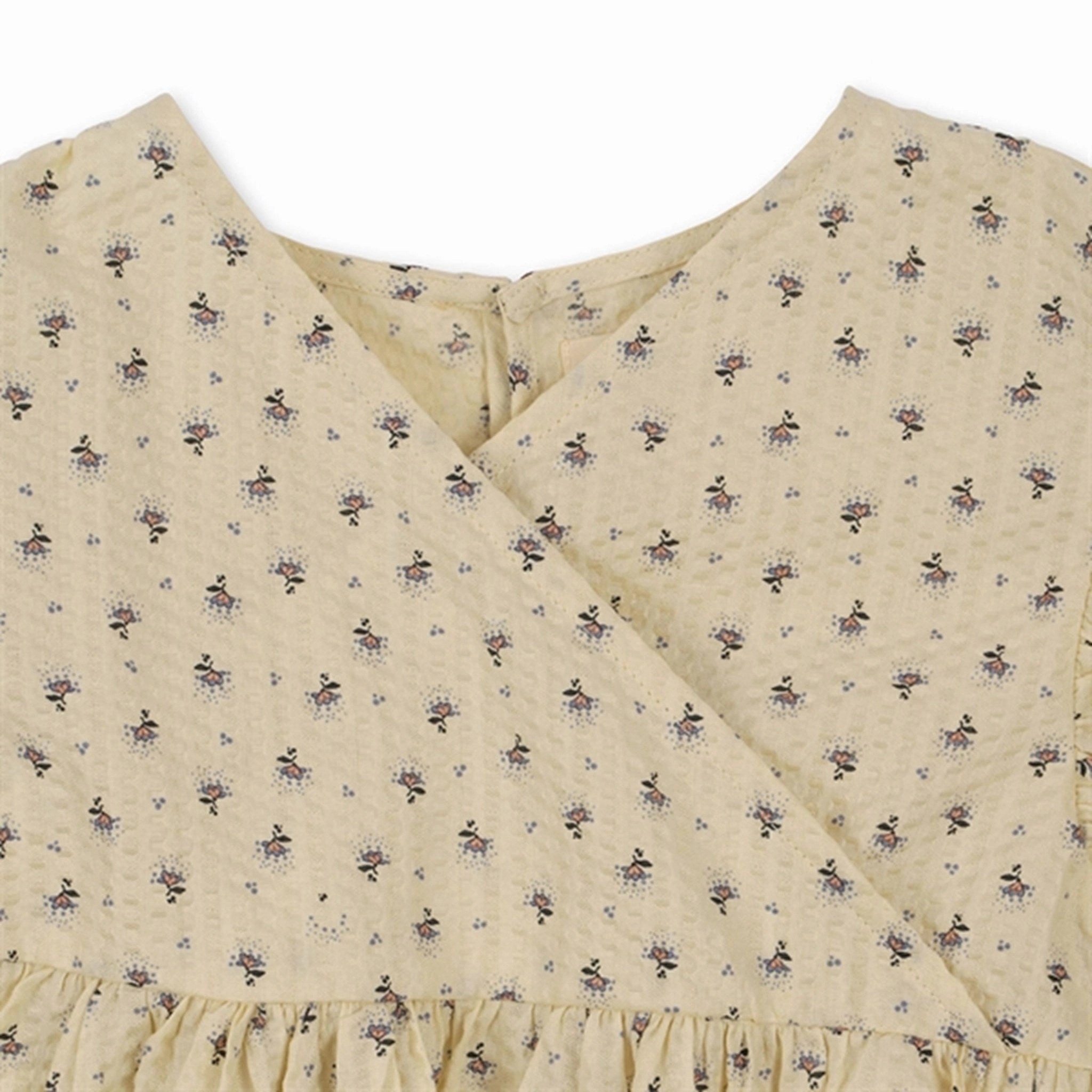 Konges Sl?jd Point Bleu Bitsy Wrap Dress Everyday Comfort Cotton Skin