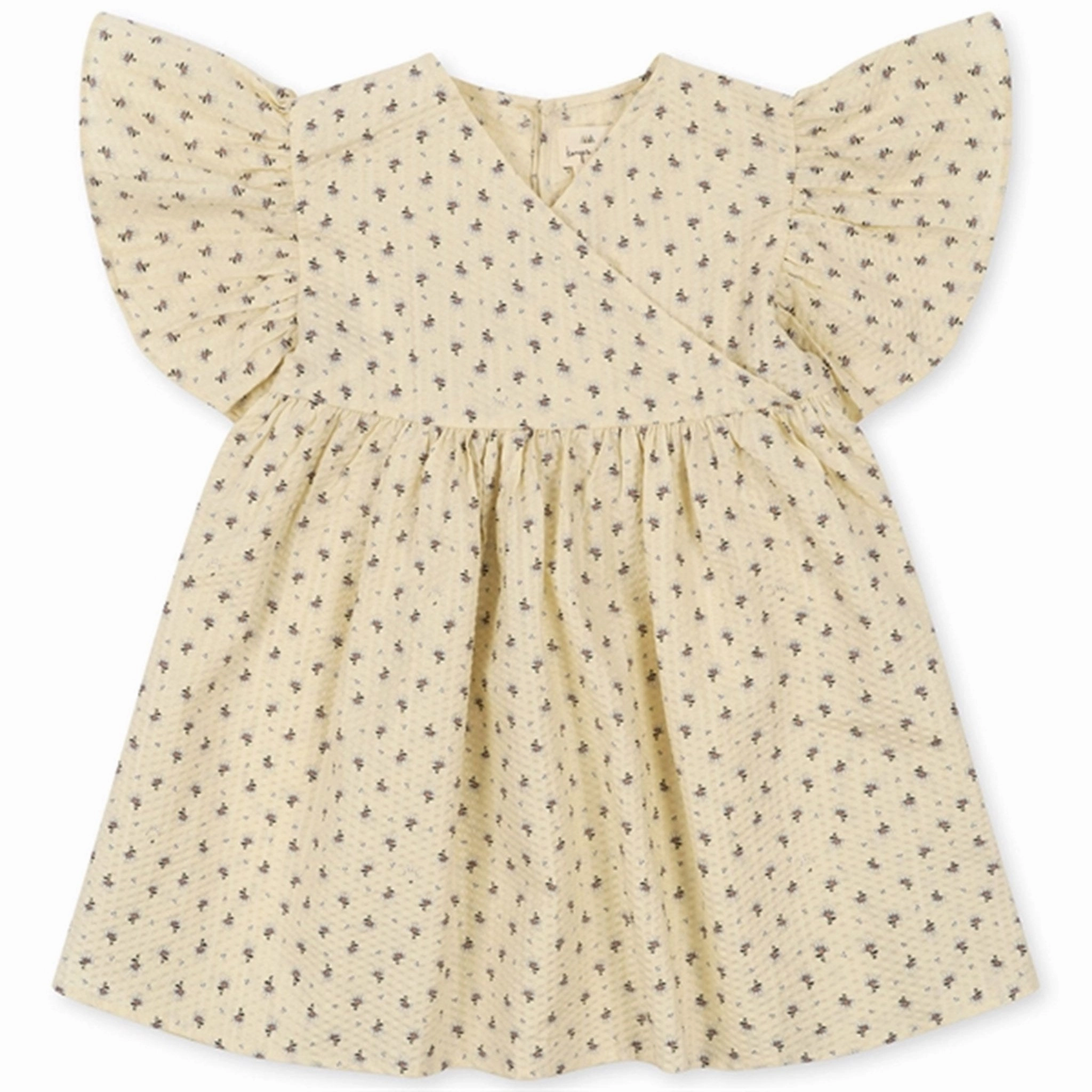 Chic Mom Clasp-Closure Konges Sl?jd Point Bleu Bitsy Wrap Dress