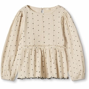 Fliink Sandshell Aop Olivia Blouse Premium Feel Shimmer Effect