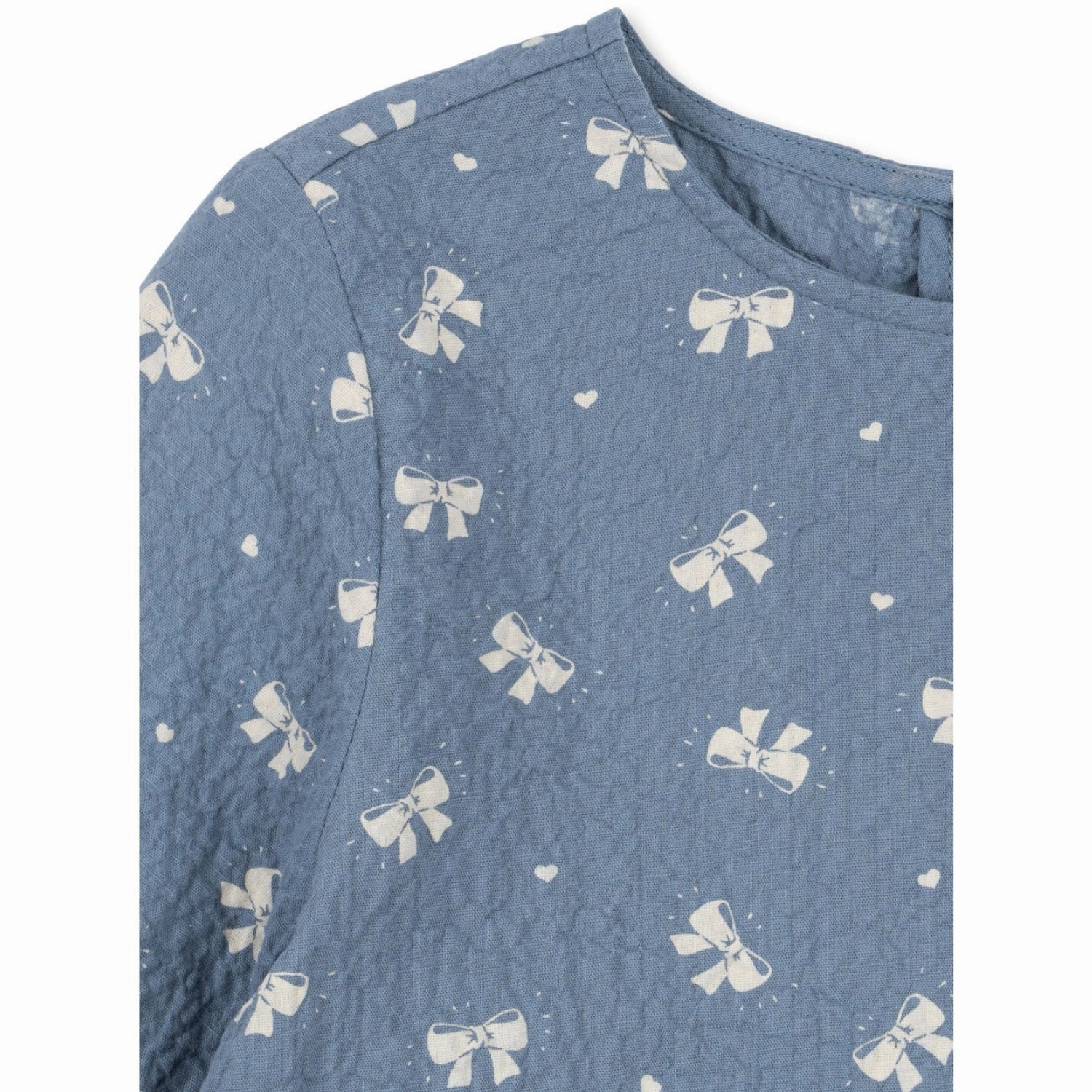 Jewel-Tone Konges Sl?jd Boucle Blue Vida Dress GOTS