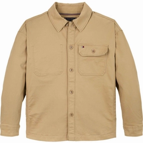 Tommy Hilfiger Classic Khaki Utility Shirt Team Building