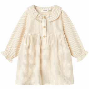 Lil'Atelier Coconut Milk Lino Loose Body Dress Poised Vibe Perfectly Fitted