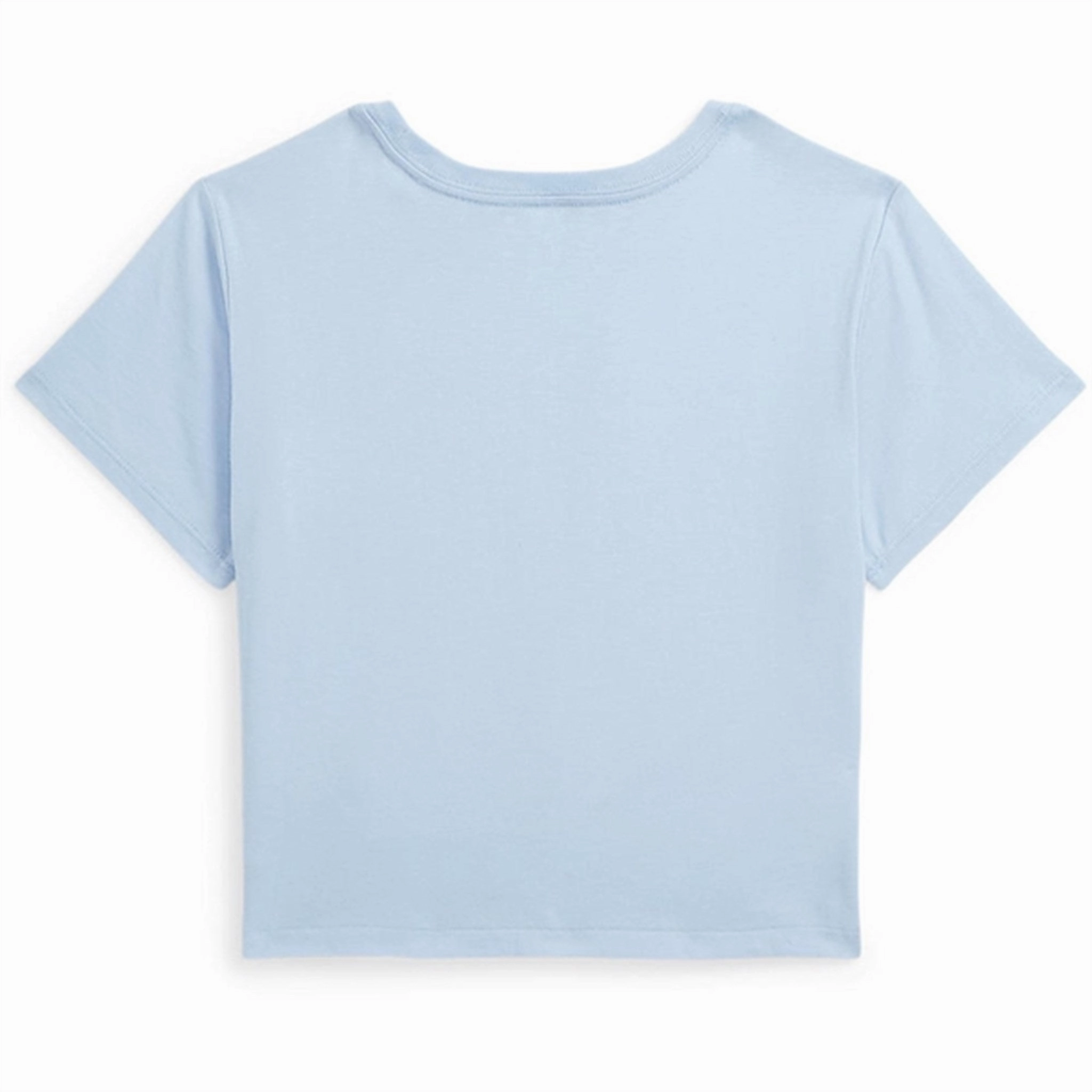 Fashionable Look Polo Ralph Lauren Girl T-Shirt Bluebell w. Hint Of Pink
