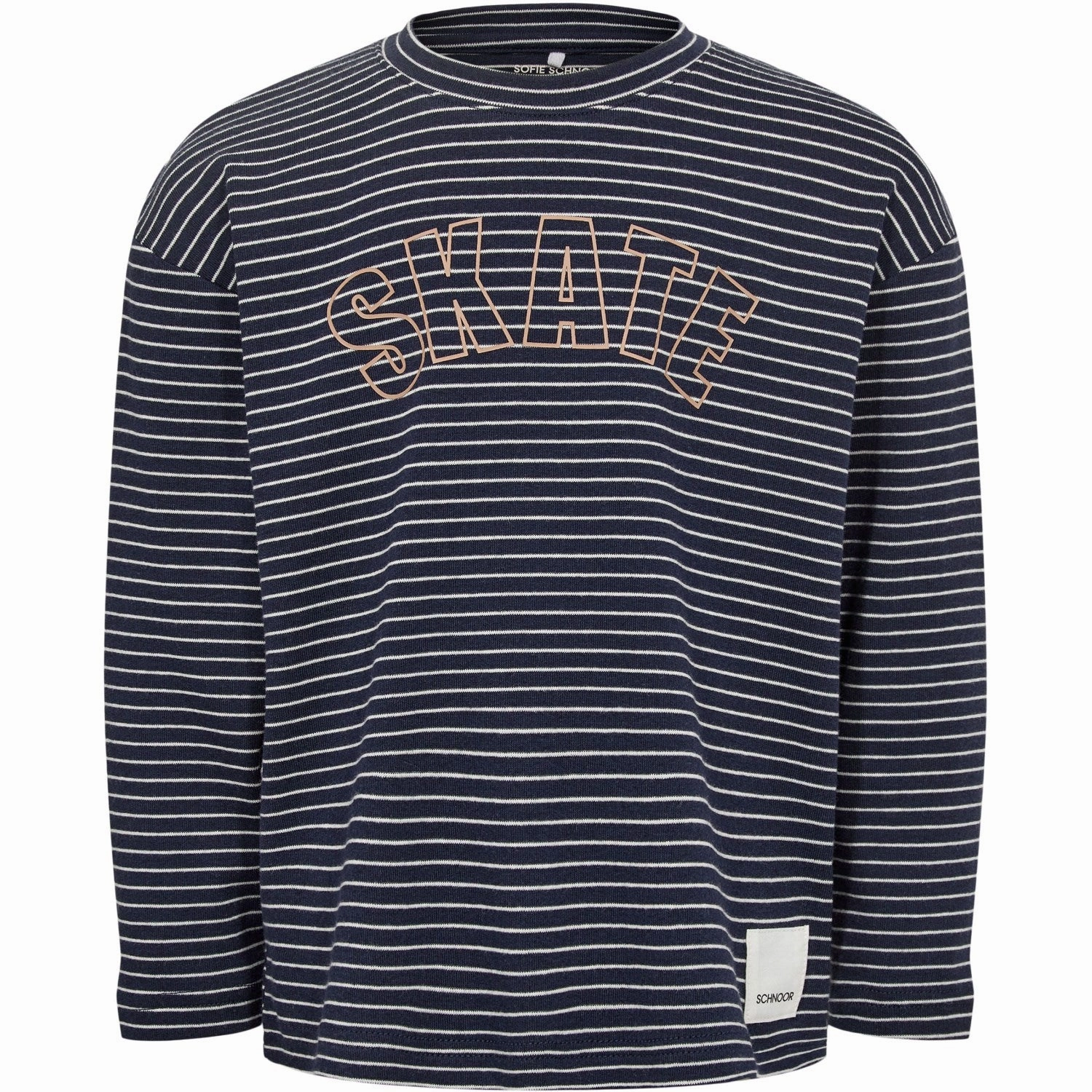 Floral Motif Wrinkle Resistant Sofie Schnoor Dark Blue Blouse