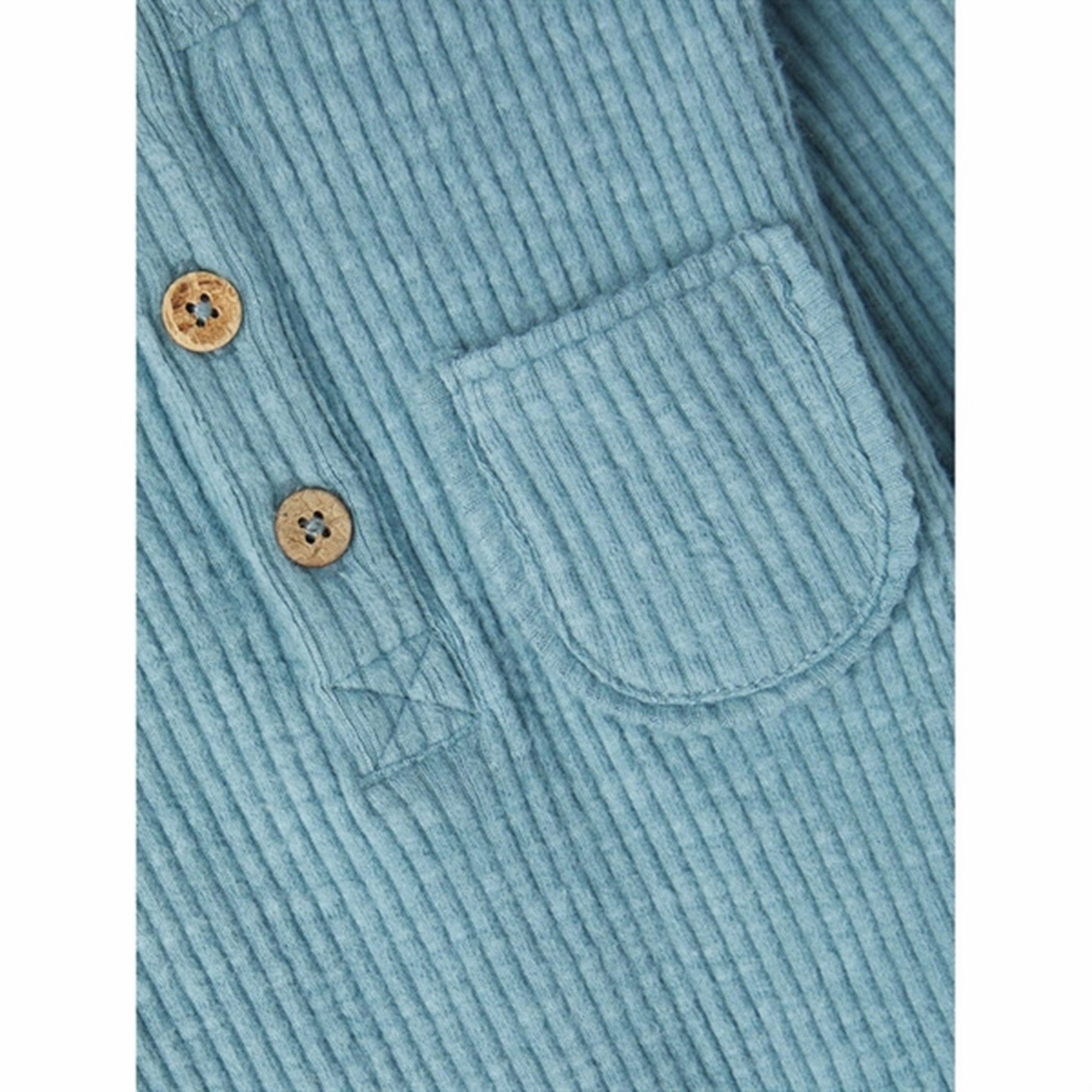 Lil'Atelier Smoke Blue Rajo Slim Blouse Flexible Mobility