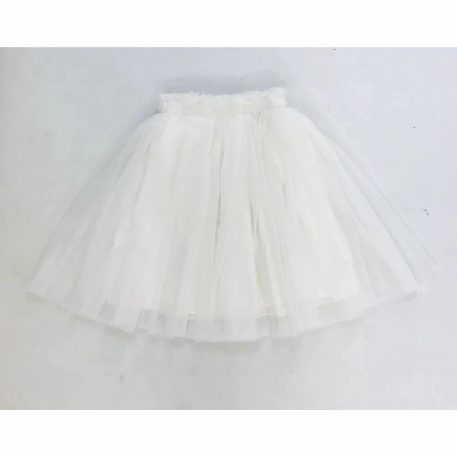 Layered Design Classic Cut Dolly by Le Petit Tutu Dress White