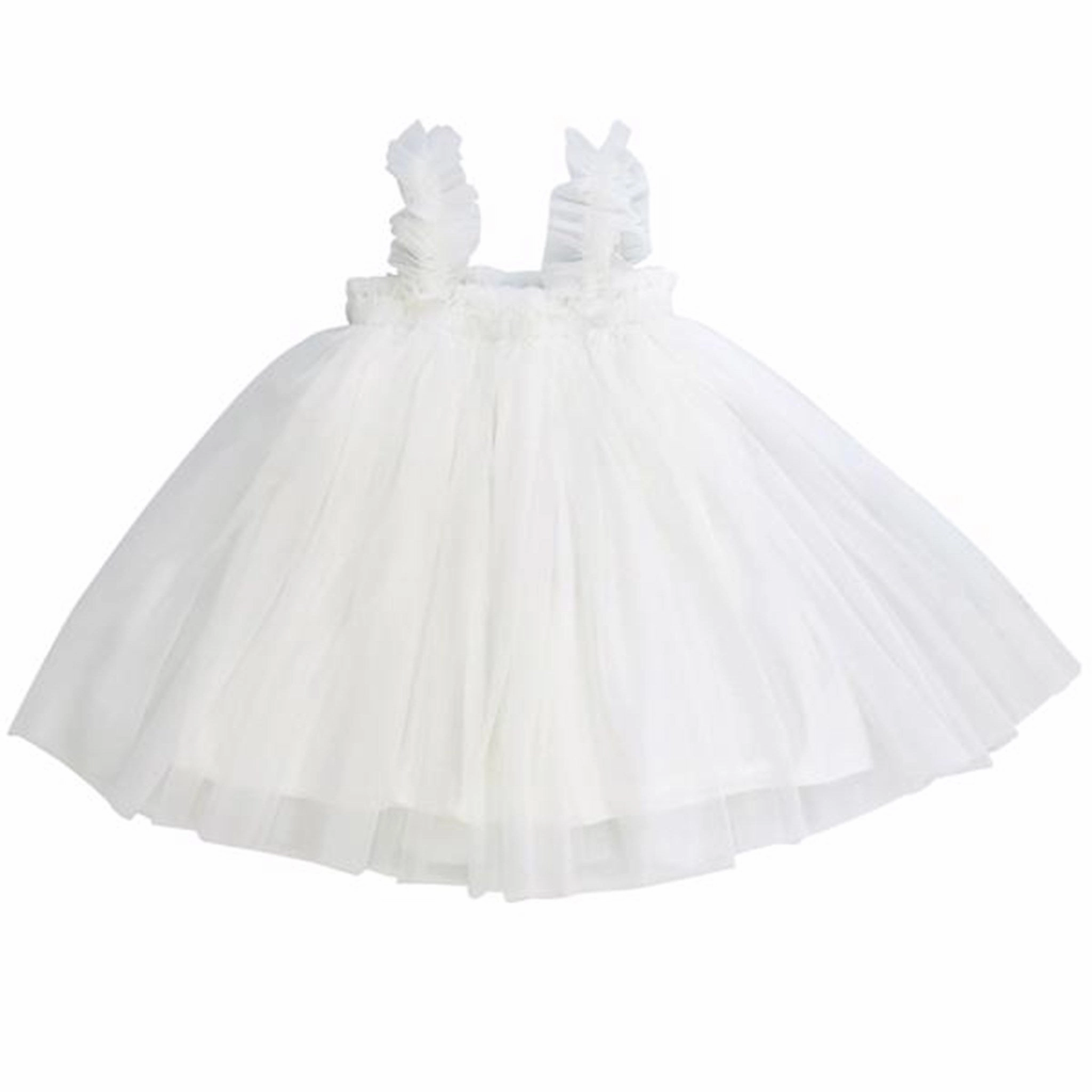 Elegant Vibe Dolly by Le Petit Tutu Dress White