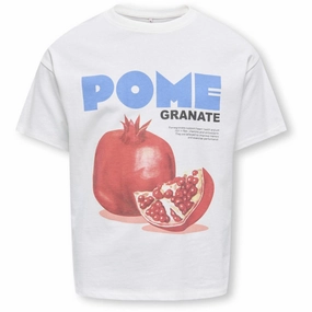 kids ONLY Cloud Dancer Pomegranate Phoebe Life Loose Fresh T-Shirt Hypoallergenic Textile anti static coating