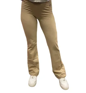 Performance Wear ContouredErgonomicFit Champion pantalone sportivo da donna a vita alta e largo a zampa 117137 beige