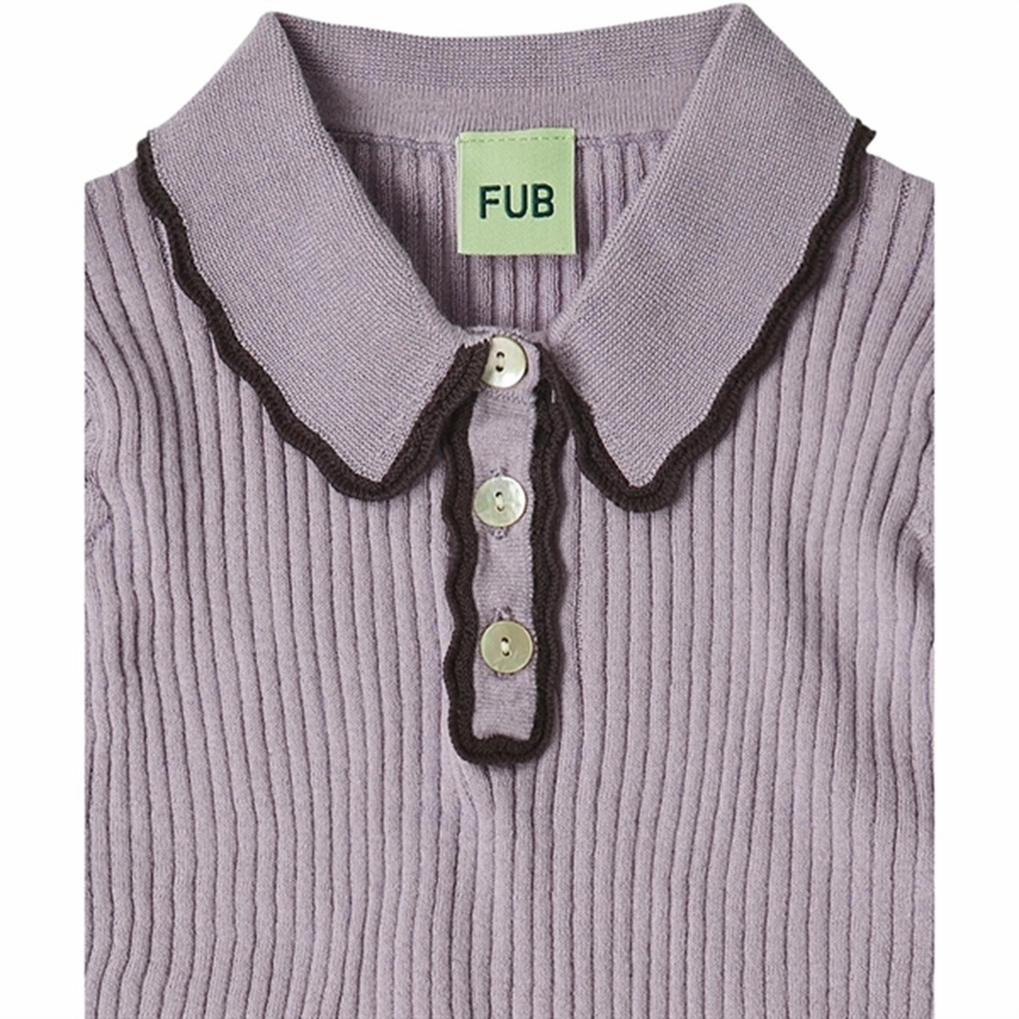 FUB Heather Rib Polo T-shirt Circular Knit Construction TemperatureRegulating