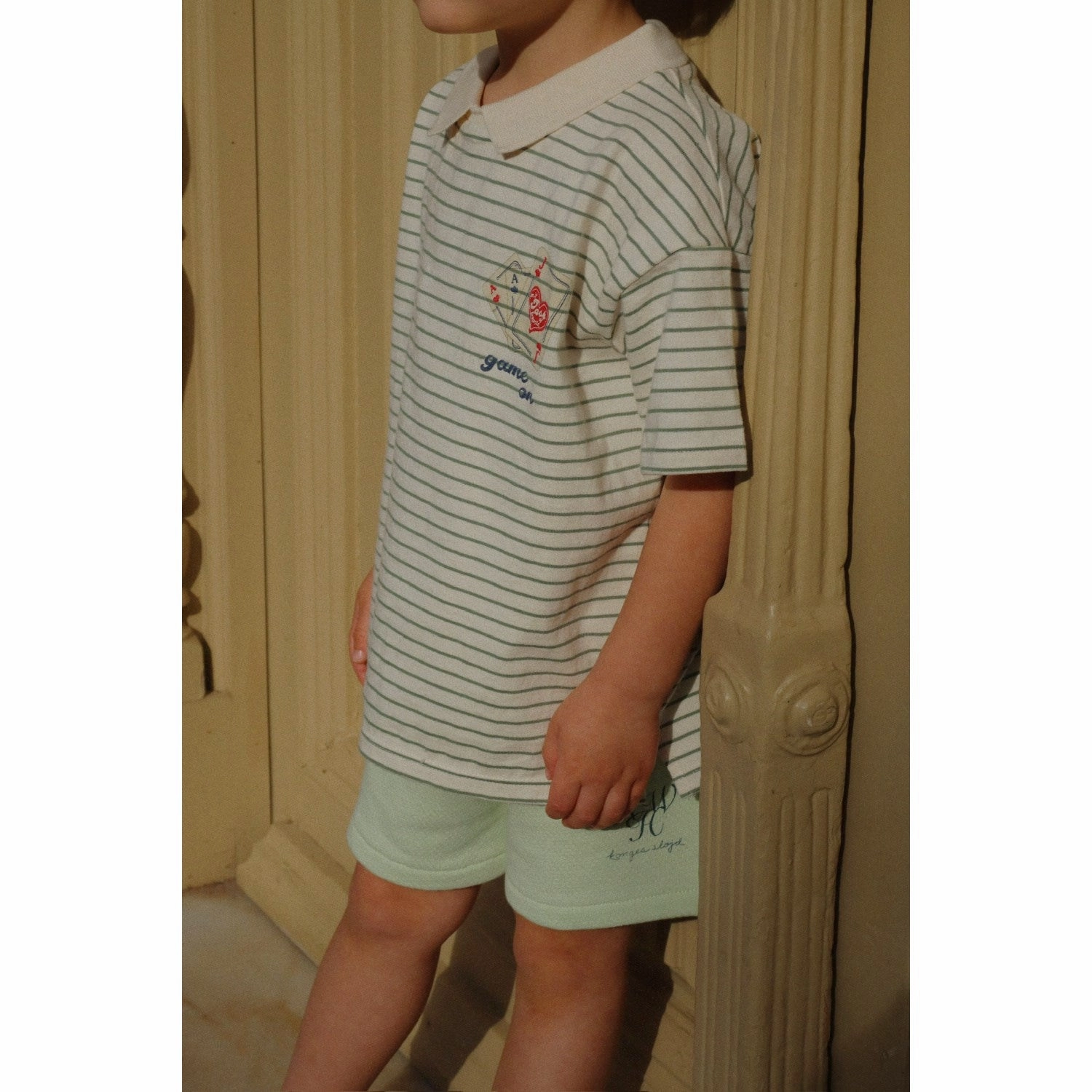 Konges Sl?jd Terra Stripe RHW X KS Gameon Tee Gots Minimalist purity