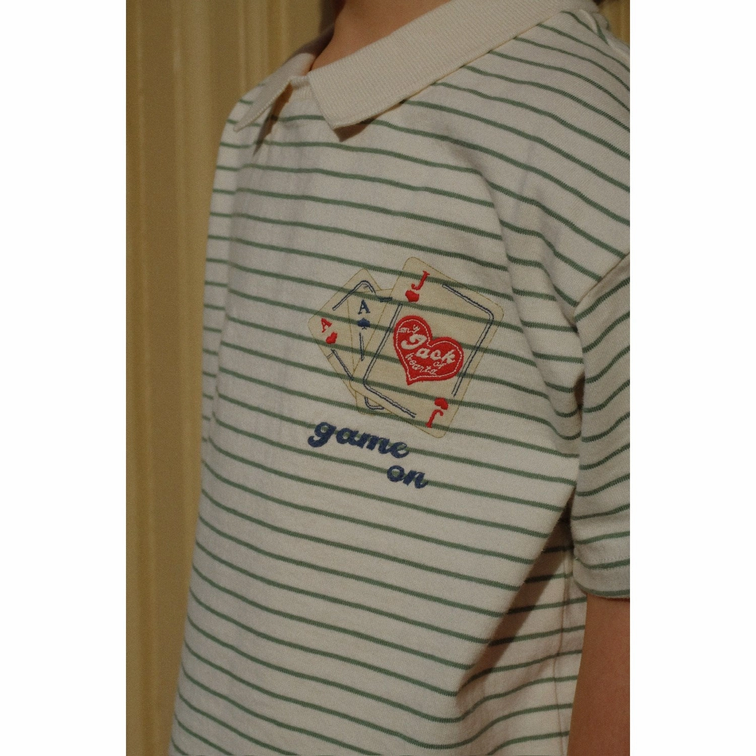 Reinforced Hems School Uniform Konges Sl?jd Terra Stripe RHW X KS Gameon Tee Gots