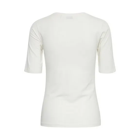 Effortless Wearable Informal charm b.young t-shirt da donna manica corta Pamila 20806528 80115 bianco latte