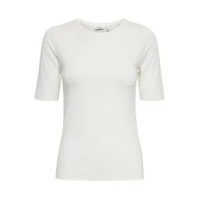 Active Comfort Style Breathable Cotton Fabric b.young t-shirt da donna manica corta Pamila 20806528 80115 bianco latte