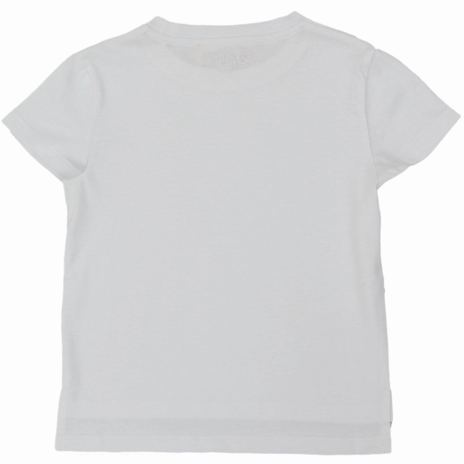 HOLMM White Luis Cotton T-Shirt Linen blend