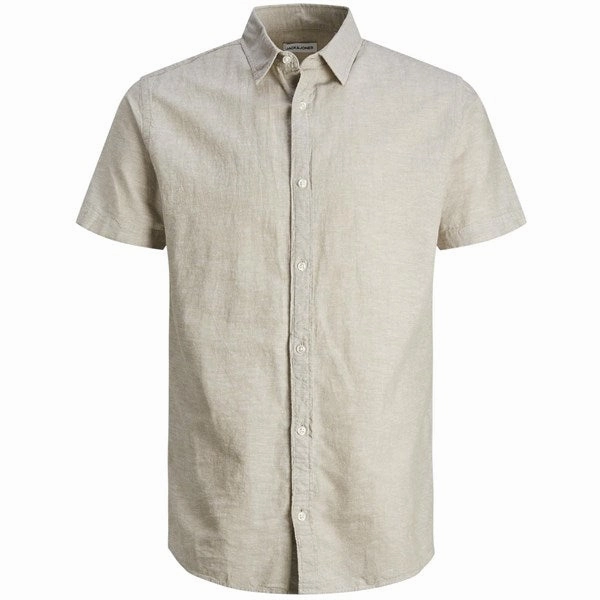 Jack & Jones Junior Crockery Linen Blend Shirt Stylish Design