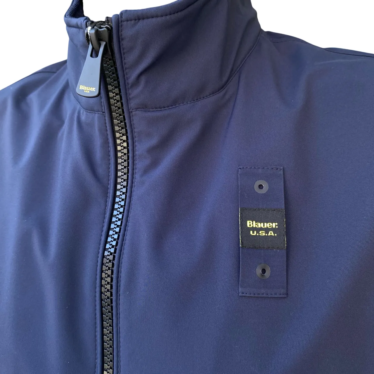 Blauer giubbino da uomo Anson 25SBLUC02227 007104 888 blu Double Layered Hood Inspire