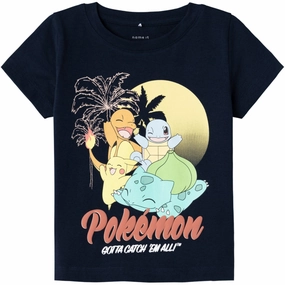 Abstract print EnhancedDurabilityFinish Name It Dark Sapphire Matinis Pokemon T-Shirt