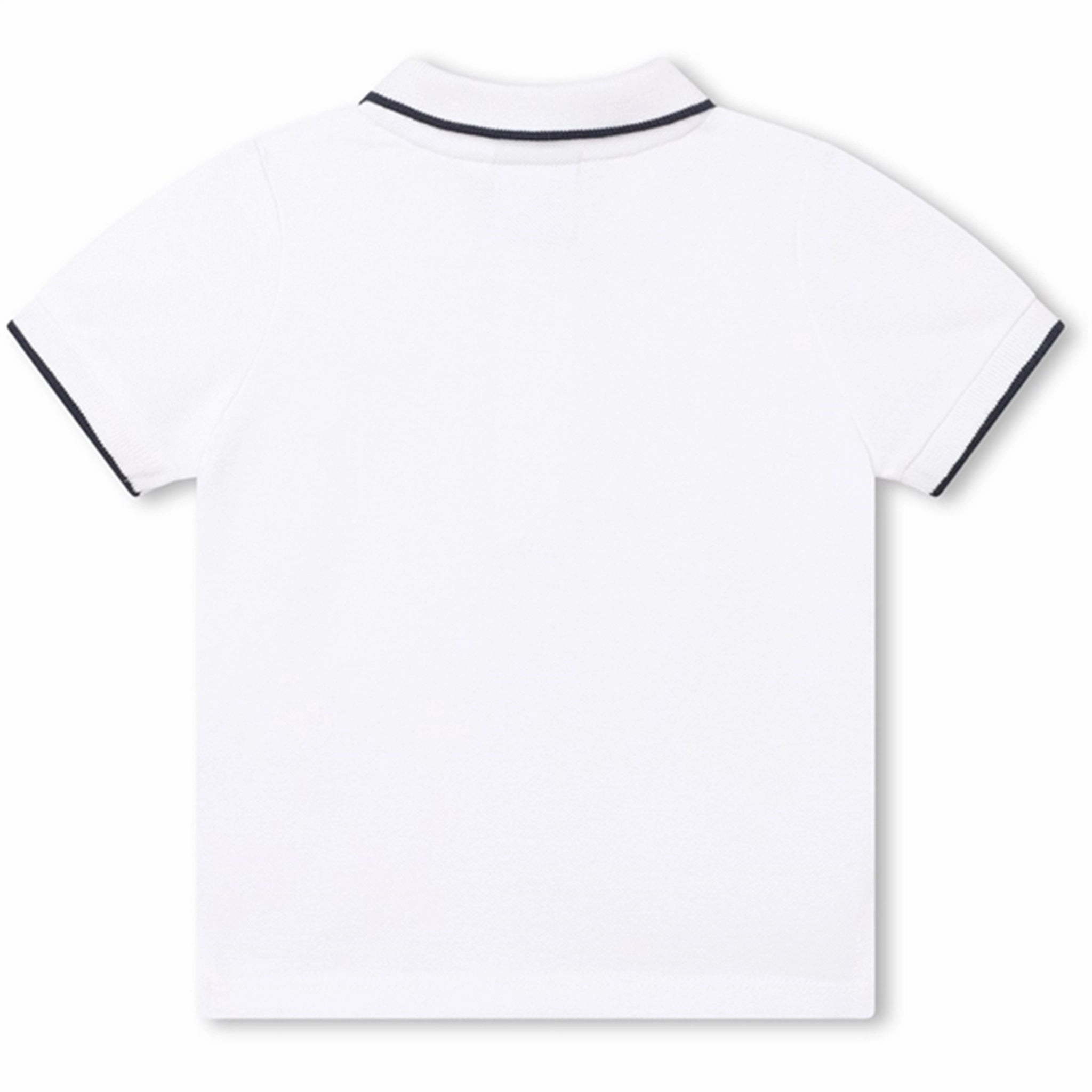 Layered Look Hugo Boss Baby Short Sleeve Polo White