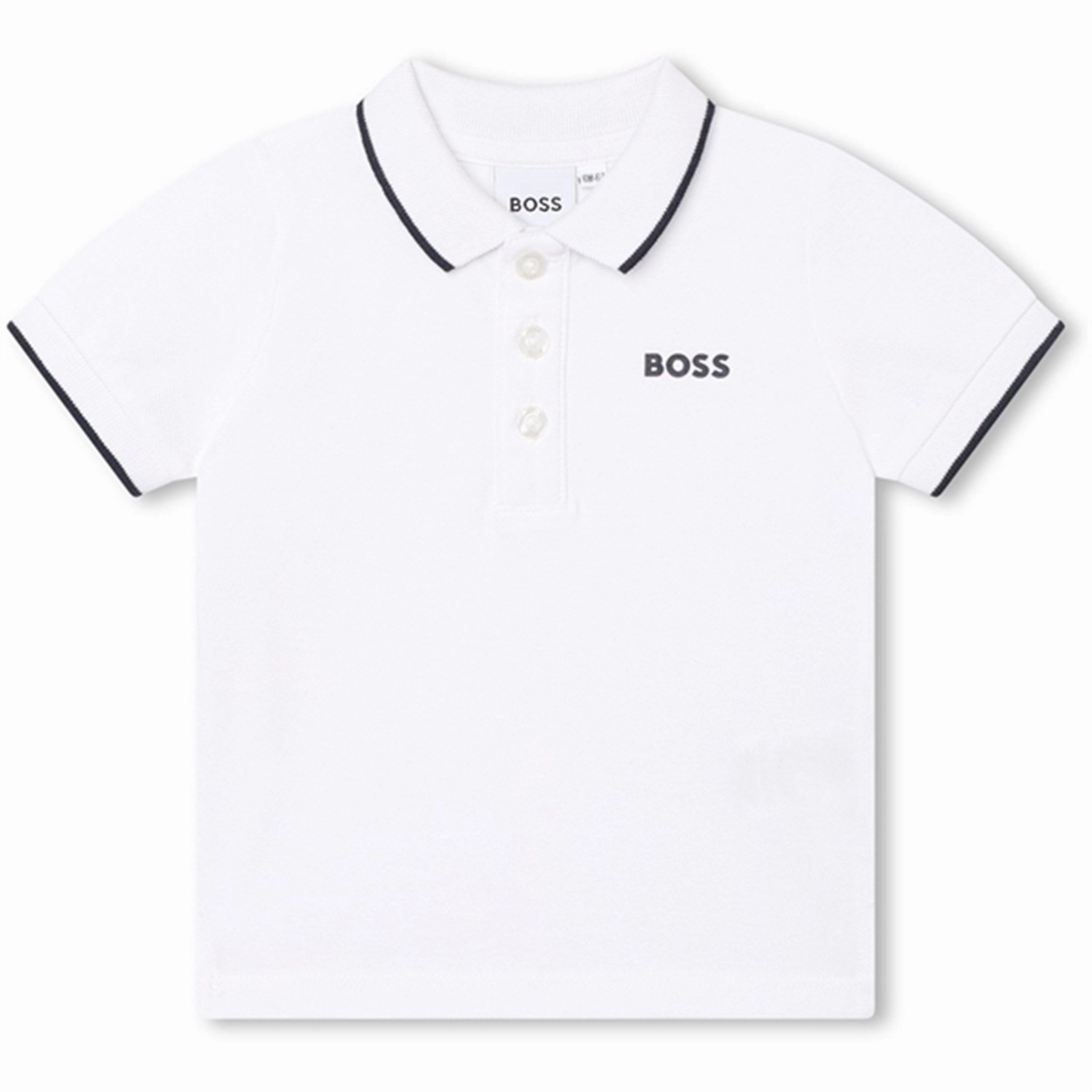 Hugo Boss Baby Short Sleeve Polo White Performance Polo Business casual