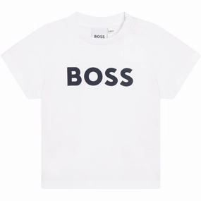 Hugo Boss Baby T-shirt White insulated Relaxed Comfort Fit