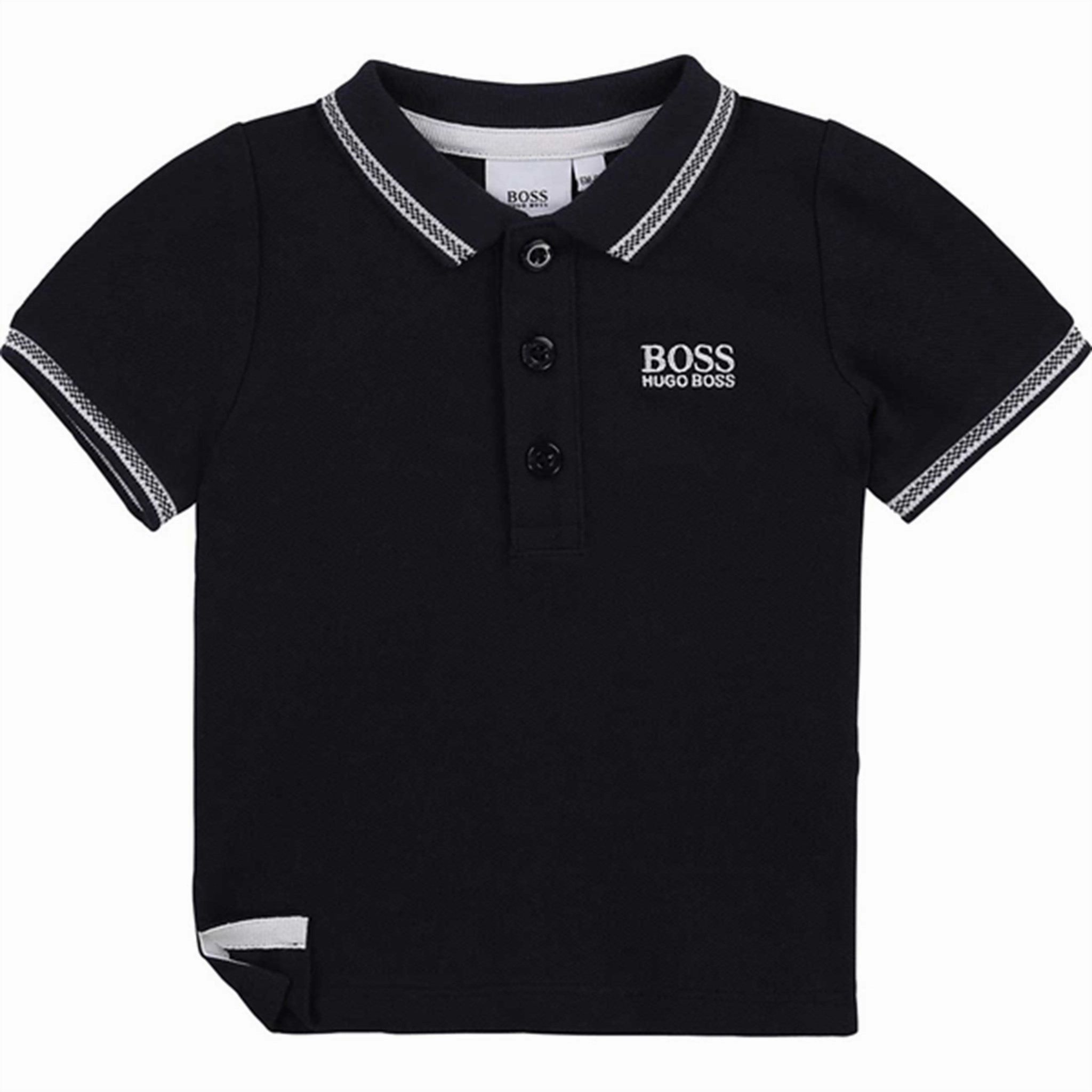Performance Polo Stylish Detail Hugo Boss Boy Short Sleeved Polo Navy